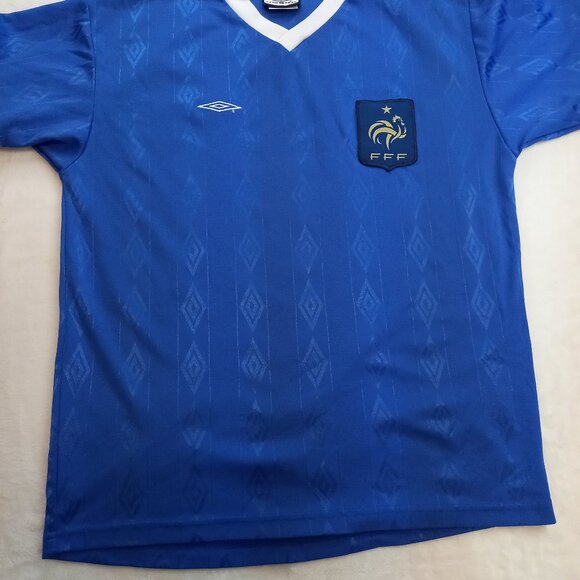 Umbro France FFF National Football Soccer Jersey (L) - Picture 4 of 5